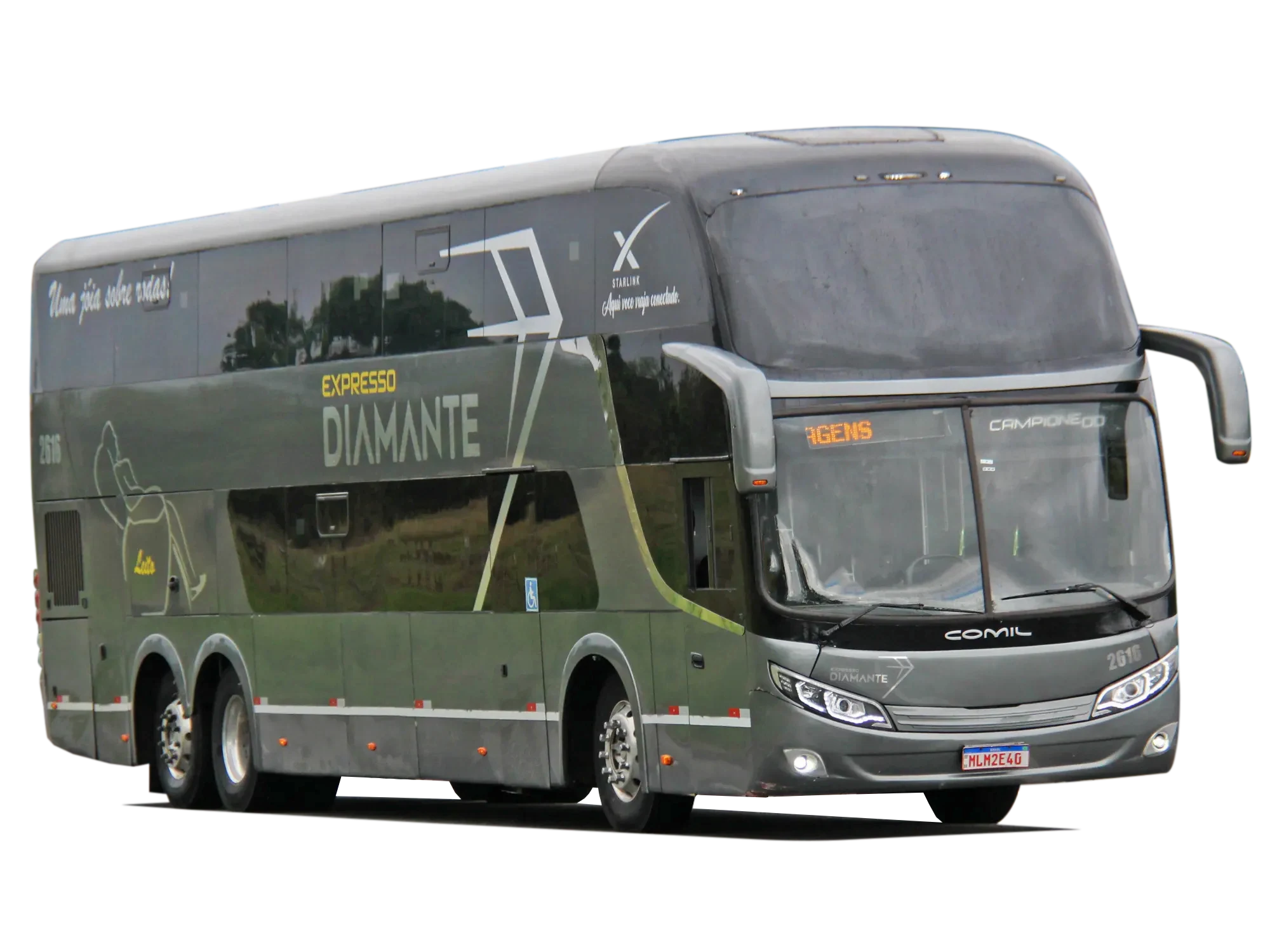 Ônibus da frota Viação Diamante